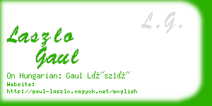 laszlo gaul business card